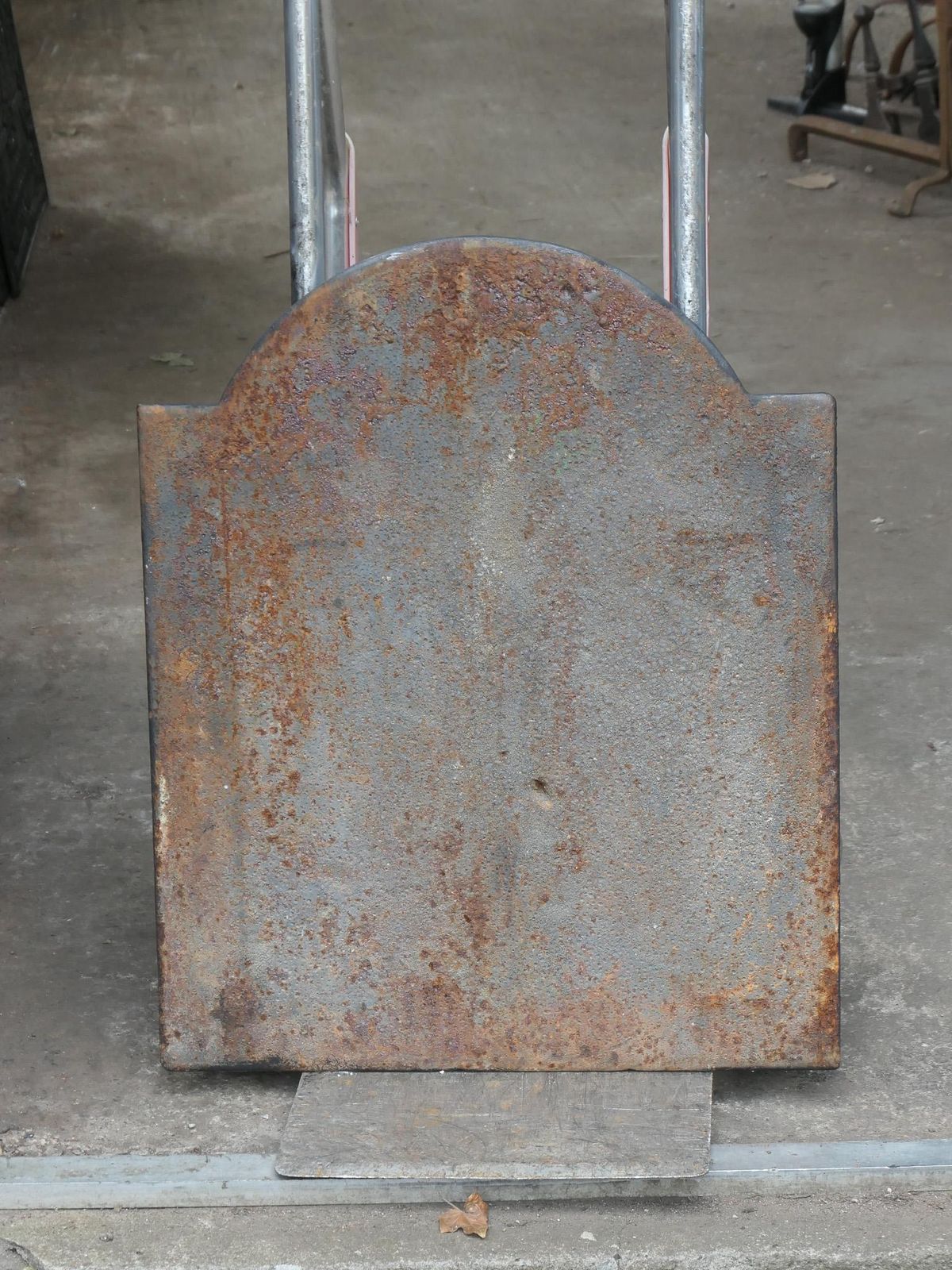 337.0 Antique French 'Pillars Of Freedom' Fireback / Backsplash, 18th   19th C. photo