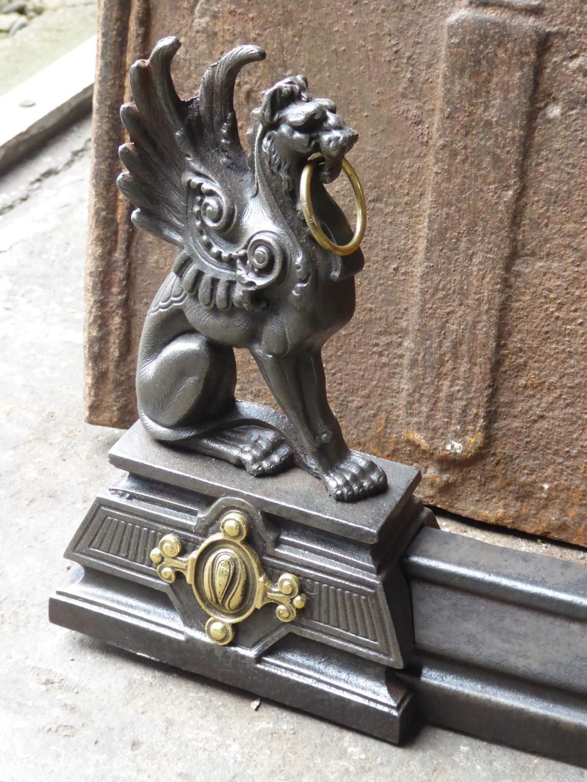 photo for sale Antique French Fireplace Fender, 19th Century