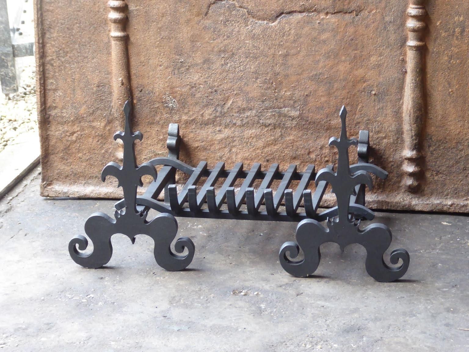 French Napoleon III Fire Grate, Fireplace Grate photo furniture