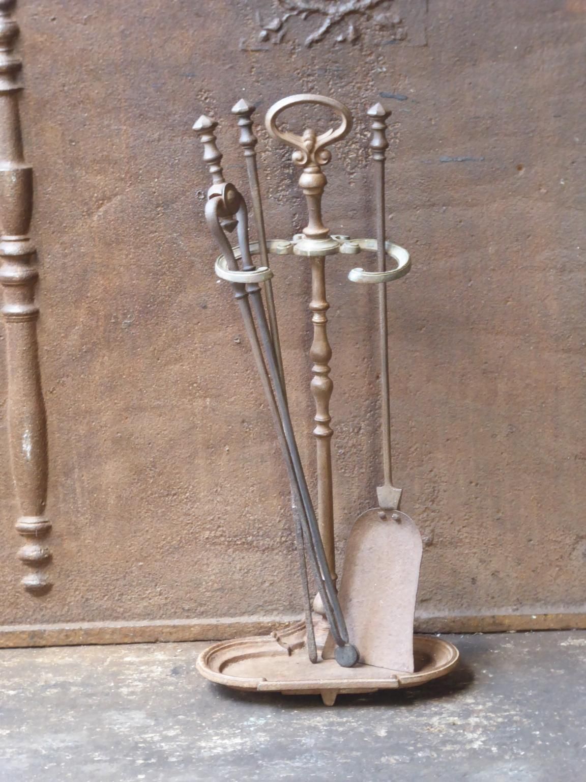 Antique English Victorian Fireplace Tools Or Fire Tools, 19th Century photo furniture