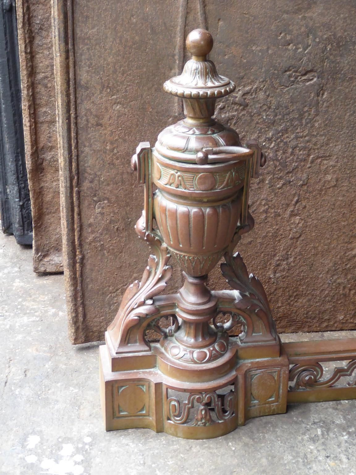 Antique French Fireplace Fender, 19th Century photo 576.0