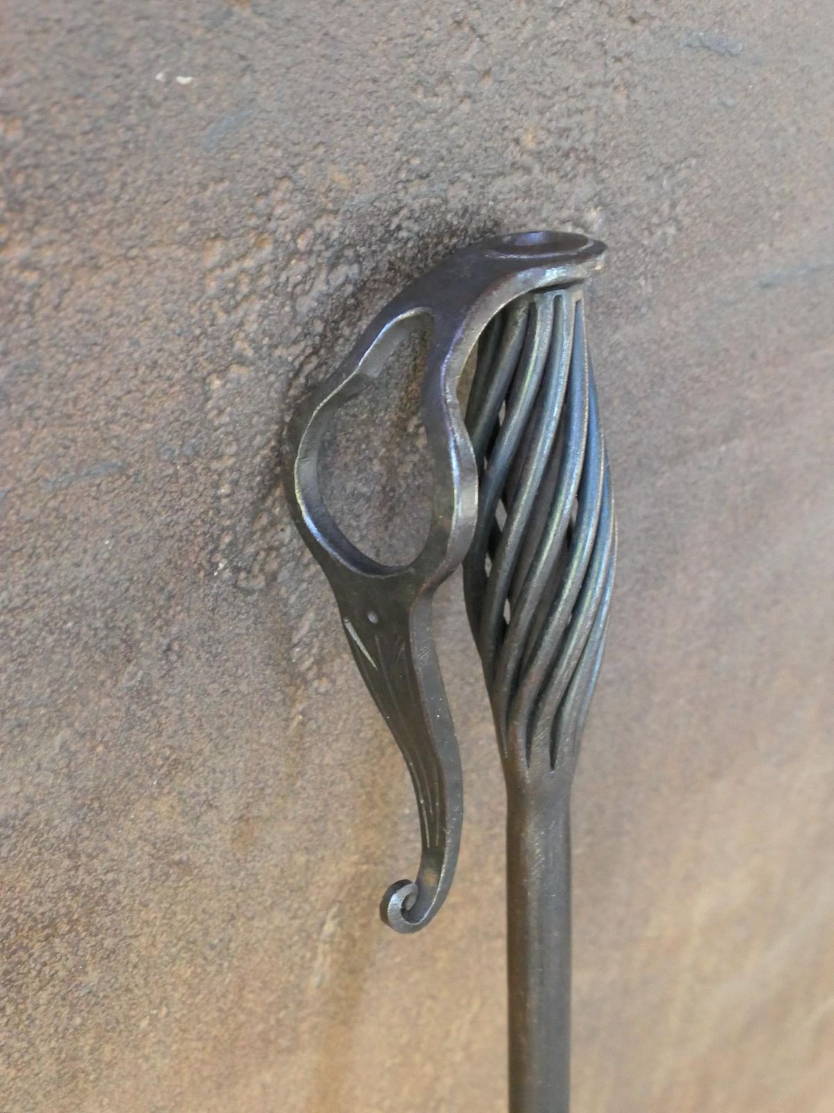Dutch Wrought Iron Blow Poker, Late 19th Or Early 20th Century photo Home Fixtures