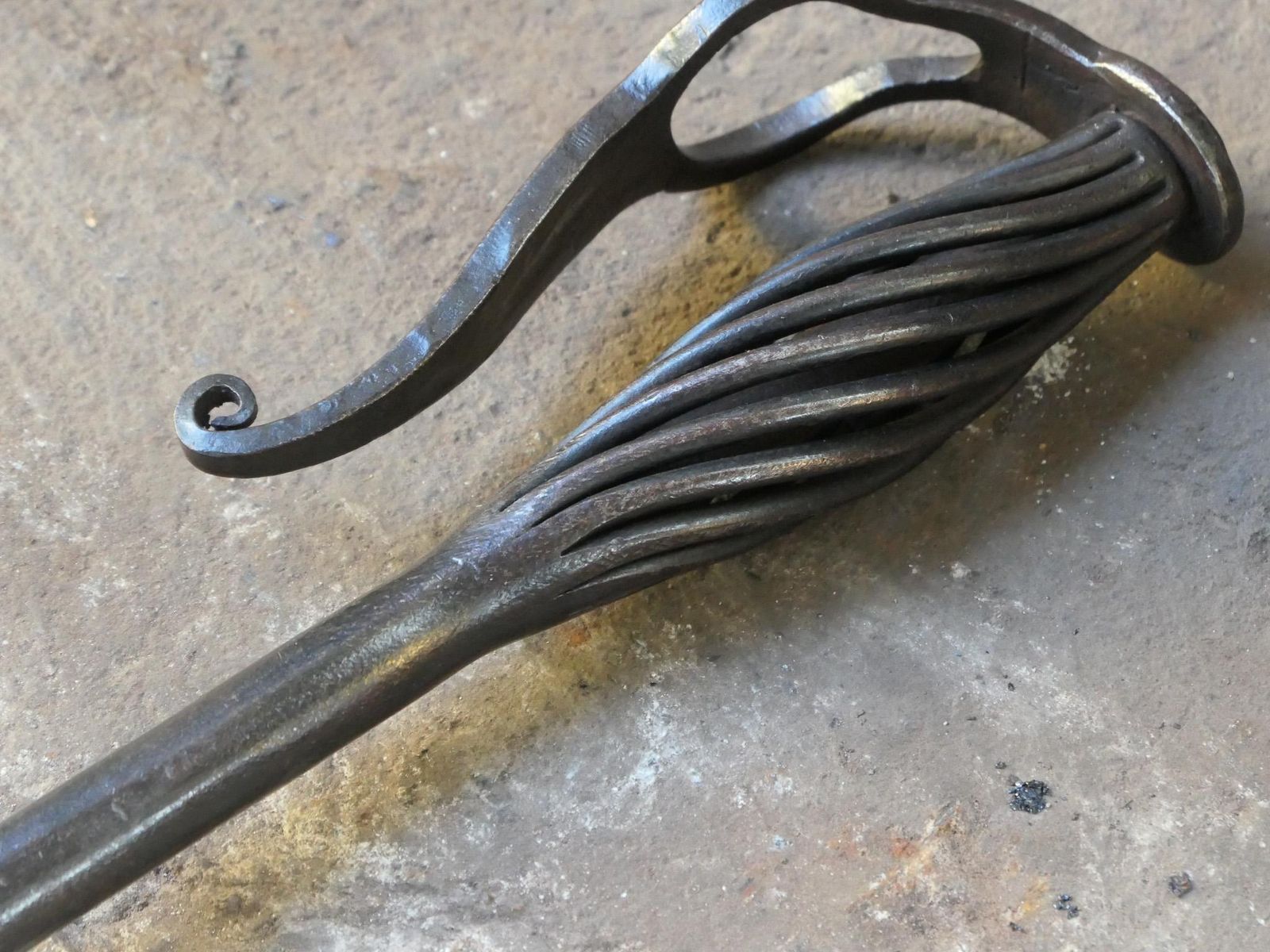 Dutch Wrought Iron Blow Poker, Late 19th Or Early 20th Century photo buy