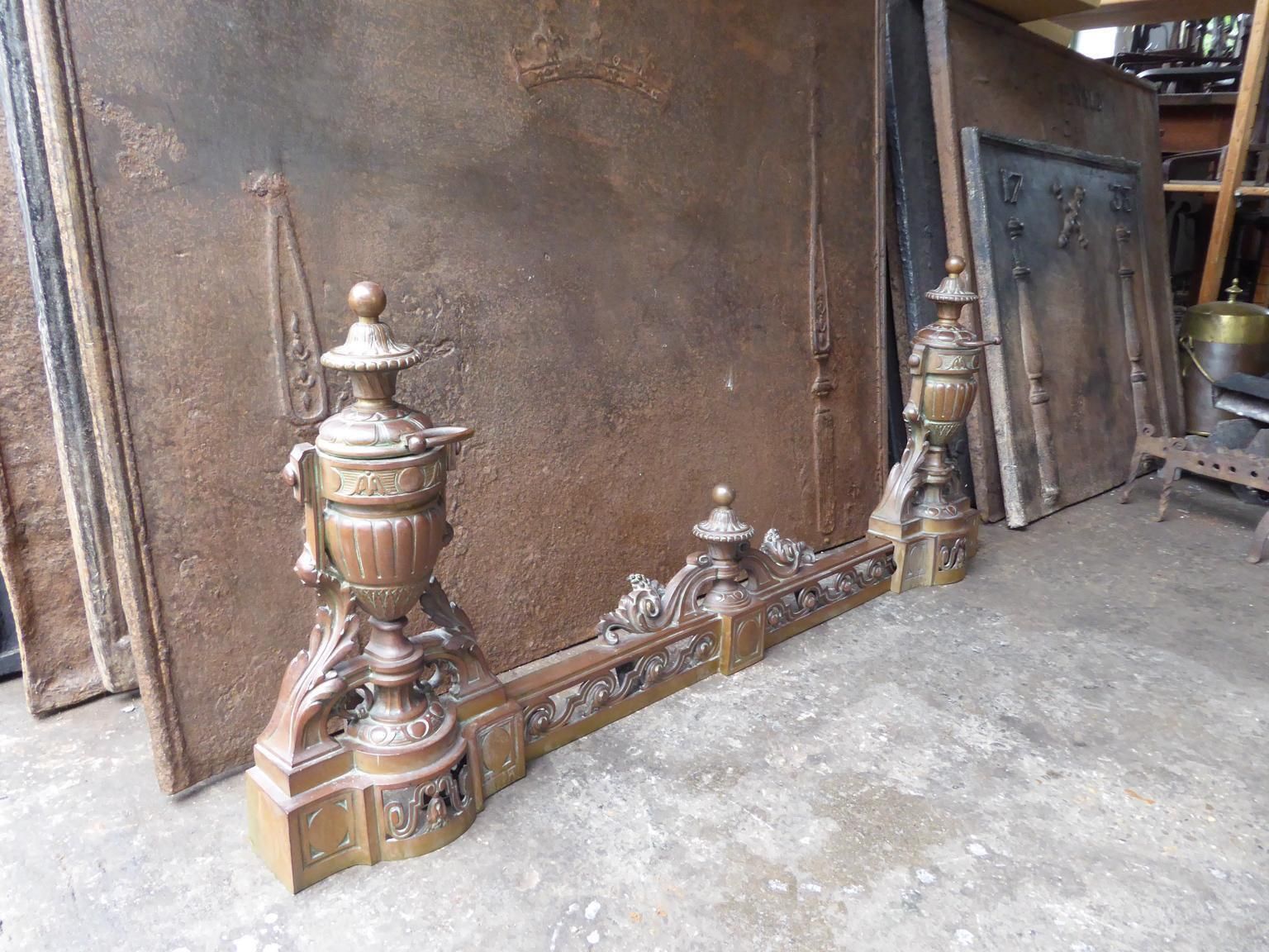 576.0 Antique French Fireplace Fender, 19th Century photo