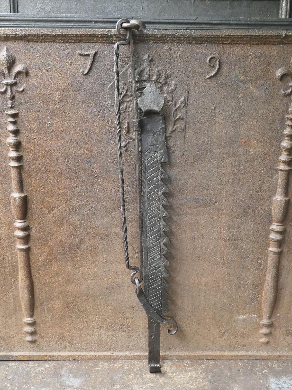 17th Century French Fireplace Trammel Or Pot Hanger photo furniture