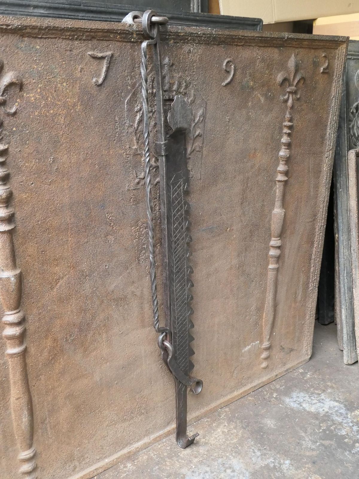 17th Century French Fireplace Trammel Or Pot Hanger photo Home Fixtures