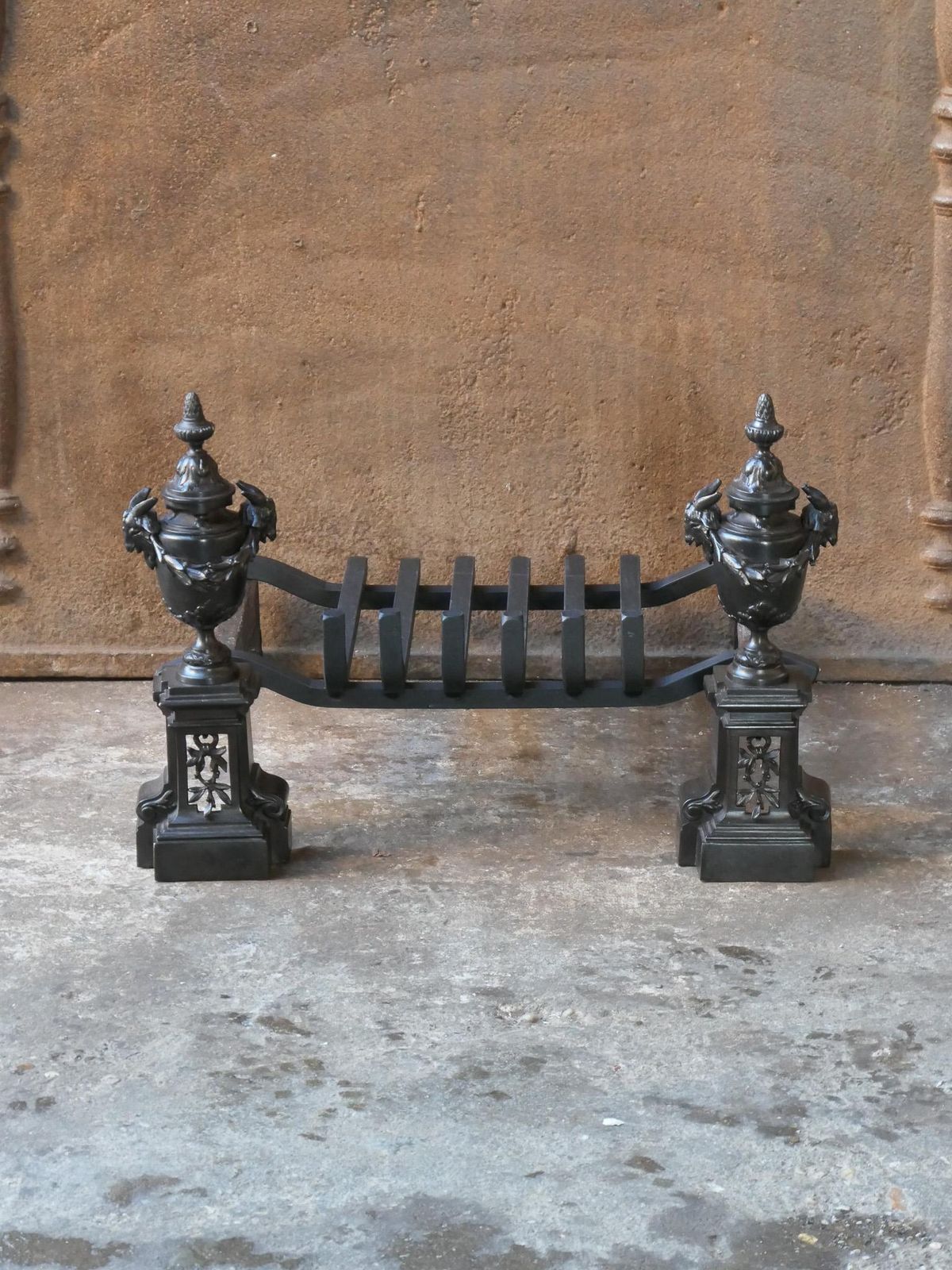 18th 19th Century French Neoclassical Fireplace Grate Or Fire Grate photo furniture