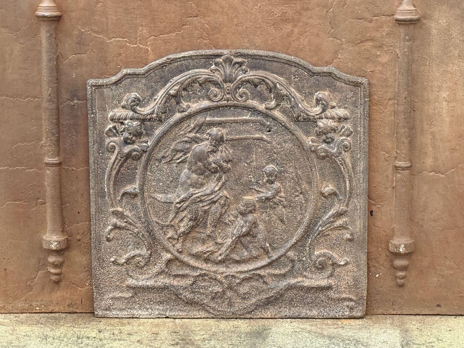 French 18th Century Louis XV Period 'Winter' Fireback / Backsplash photo for sale