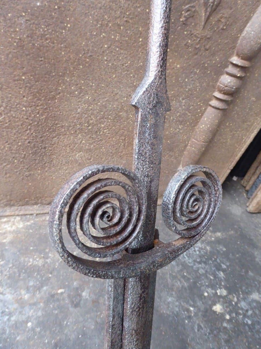 Beautiful 18th Century French Fireplace Trammel Or Hanger, Louis XV Period photo vinterior