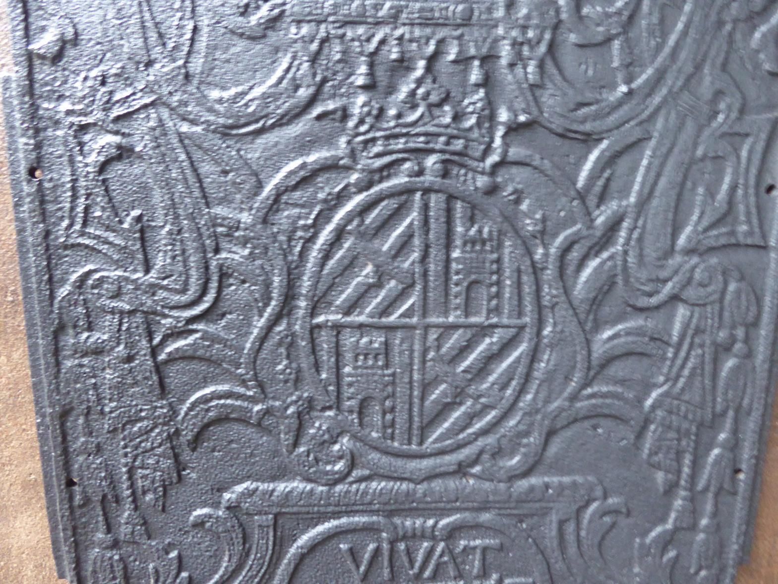 18th Century German Louis XV 'Coat Of Arms' Fireback / Backsplash photo 508.0