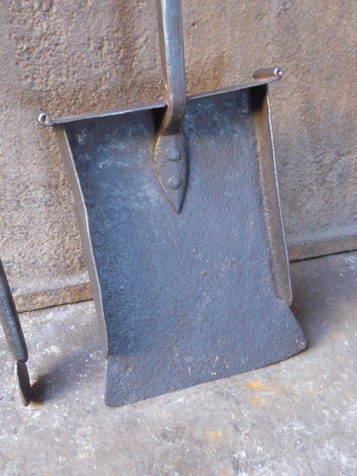Home Fixtures Large French Wrought Iron Fireplace Tools Or Fire Tools, 17th 18th Century photo