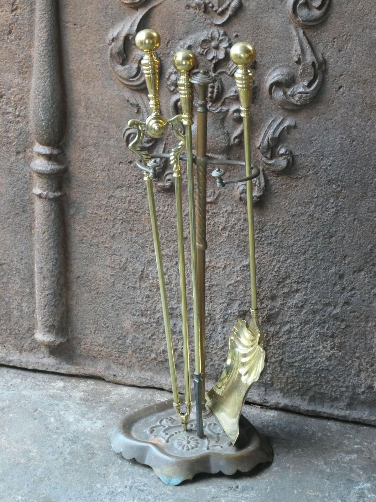 English Art Nouveau Fireplace Tools Or Fire Tools, Early 20th Century photo for sale