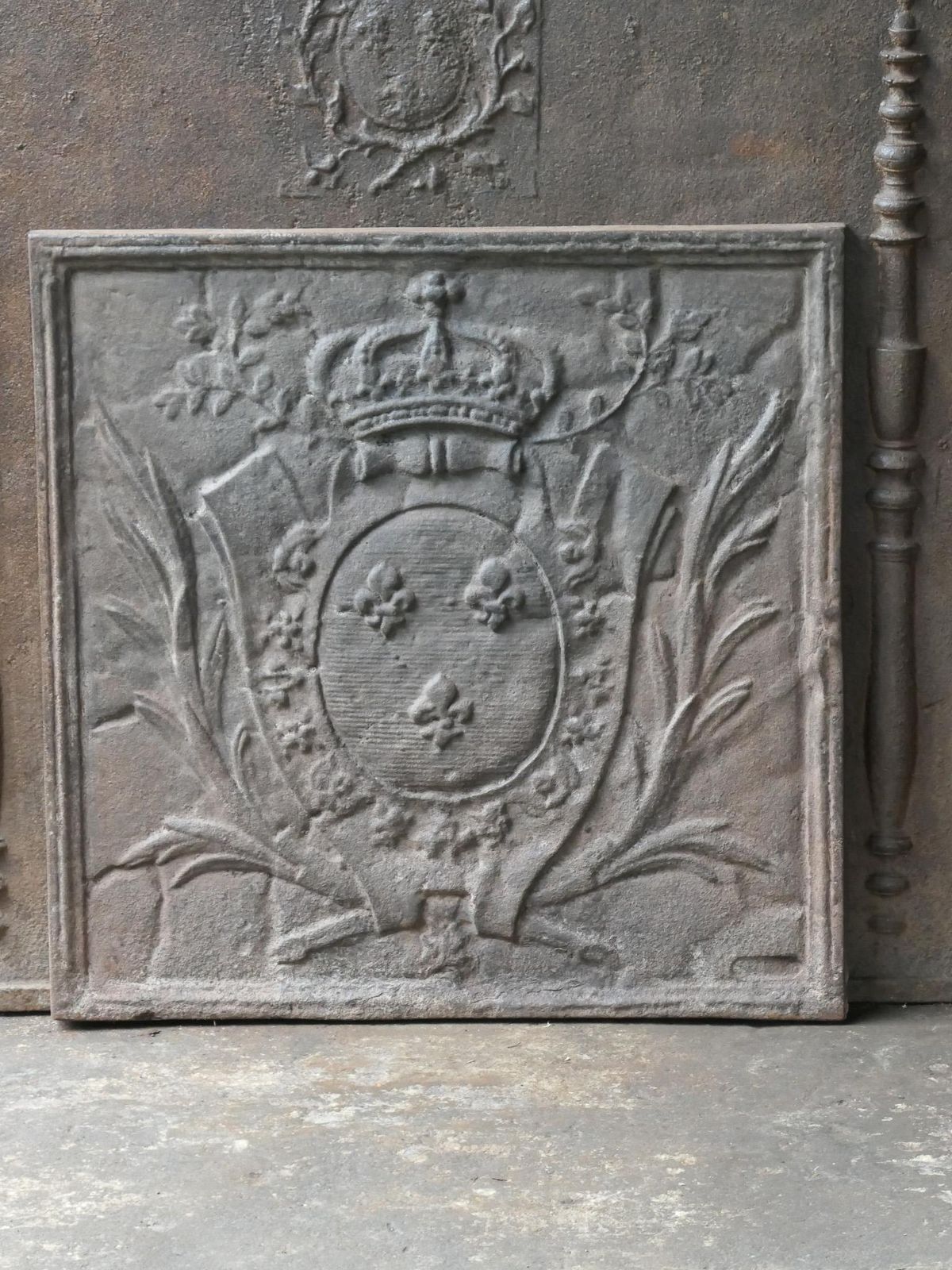 French Louis XV Style 'Arms Of France' Fireback / Backsplash photo Home Fixtures