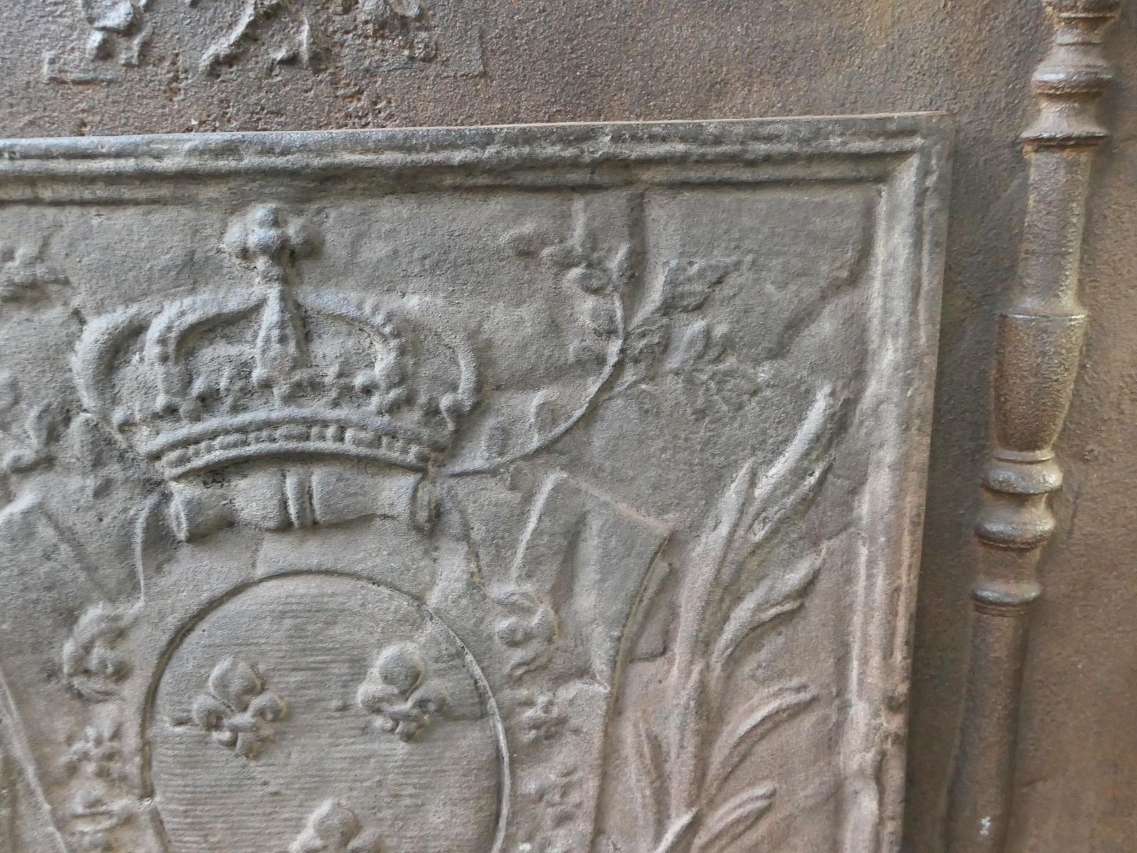 photo for sale French Louis XV Style 'Arms Of France' Fireback / Backsplash