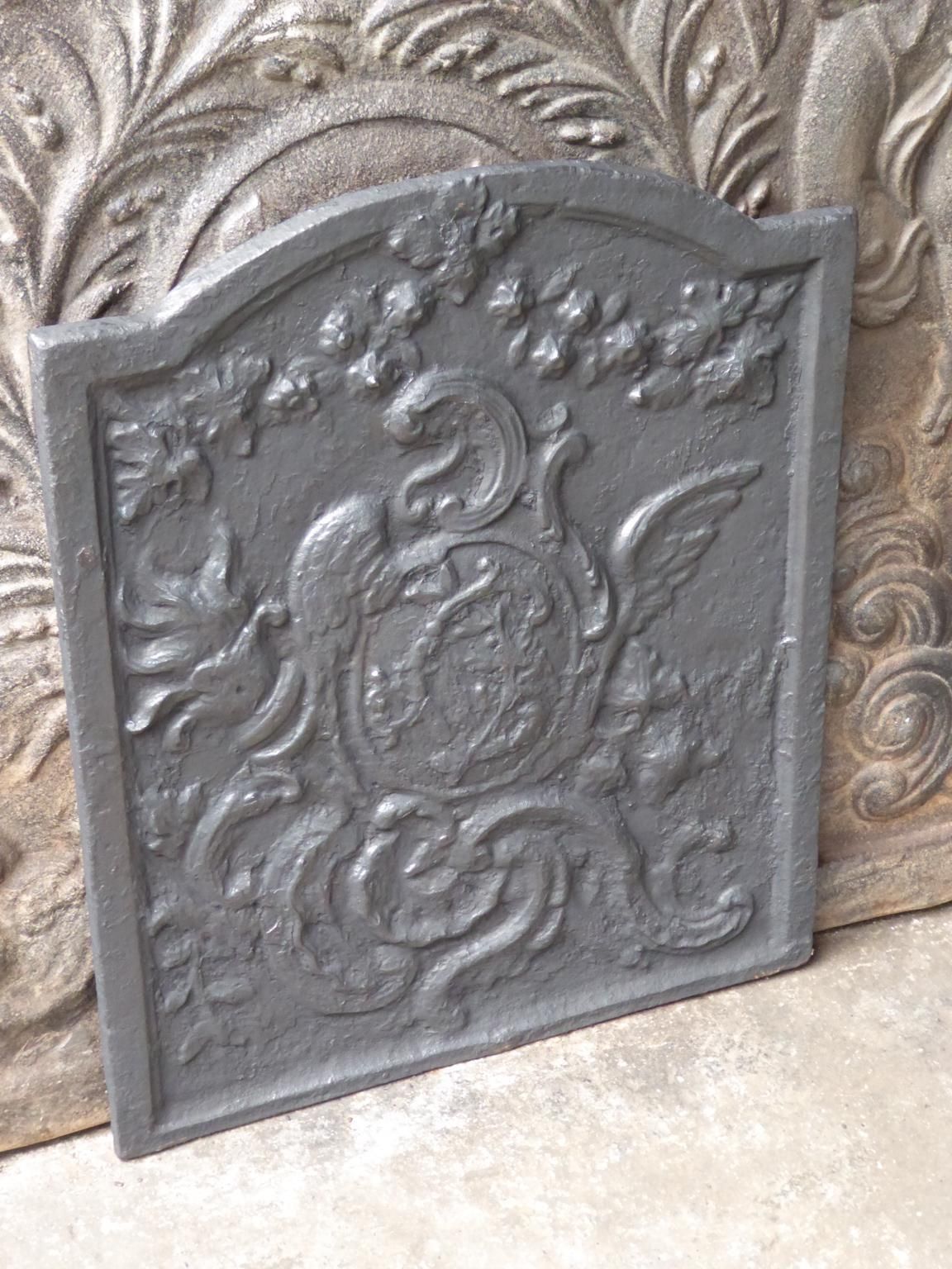 18th Century French Louis XV Fireback / Backsplash photo for sale