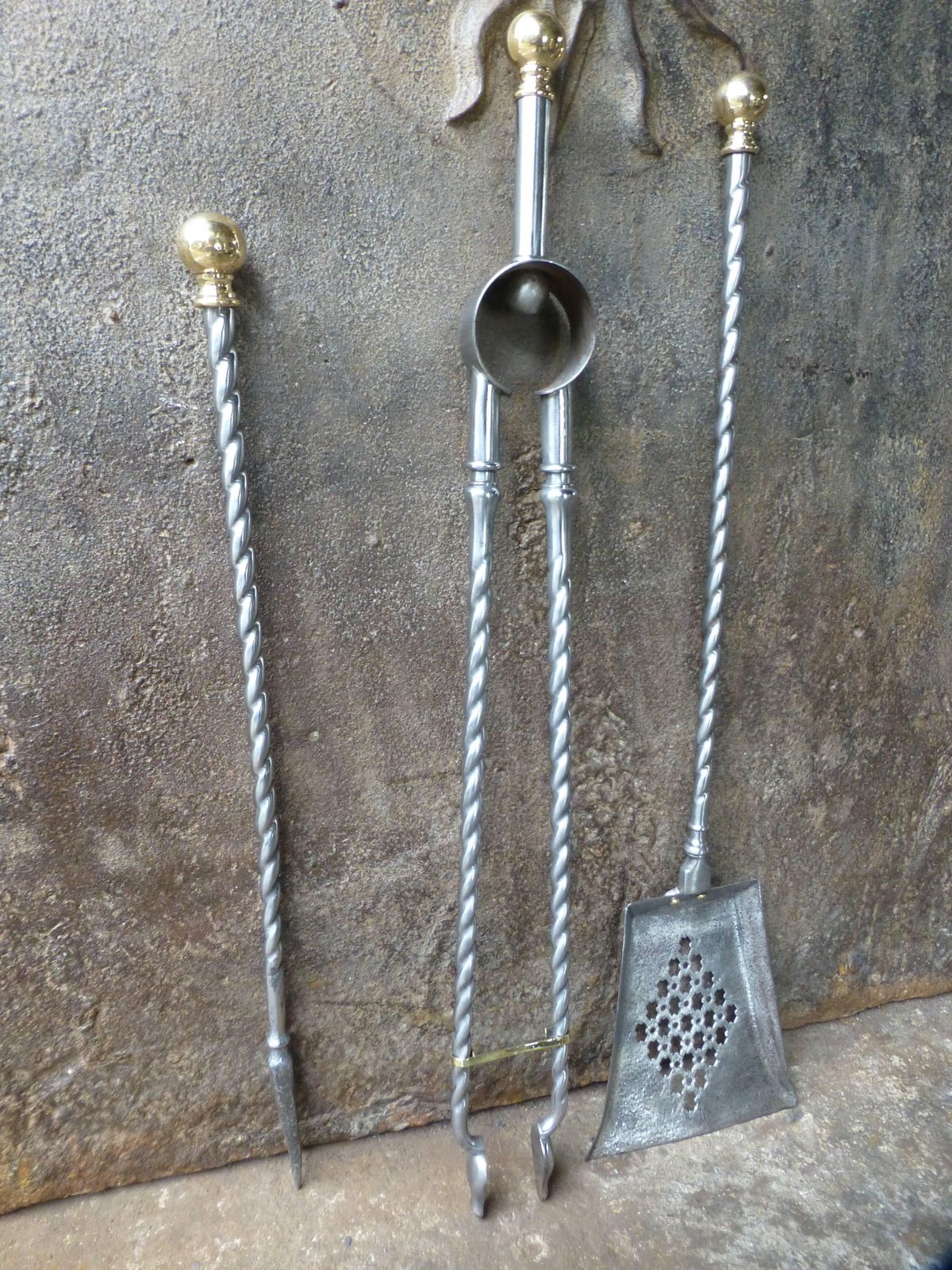 19th Century English Victorian Fireplace Tool Set, Fireplace Tools photo furniture