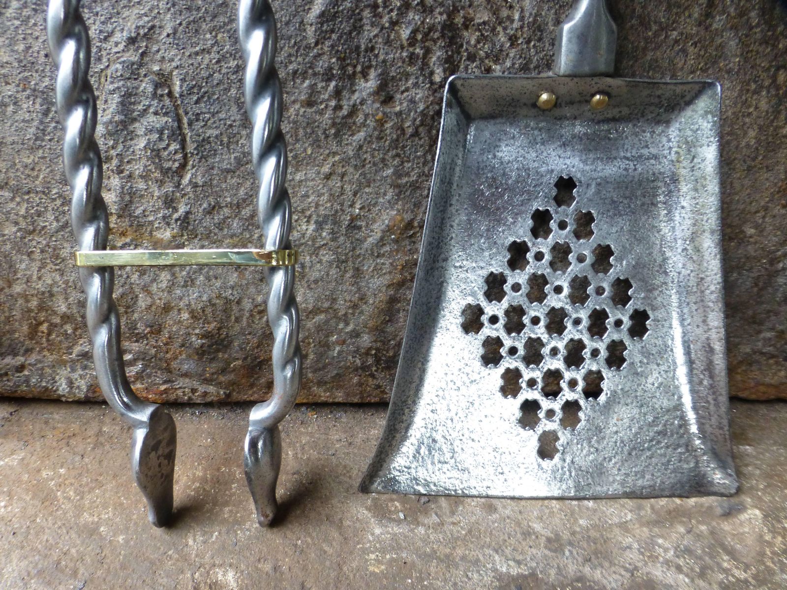 19th Century English Victorian Fireplace Tool Set, Fireplace Tools photo vinterior