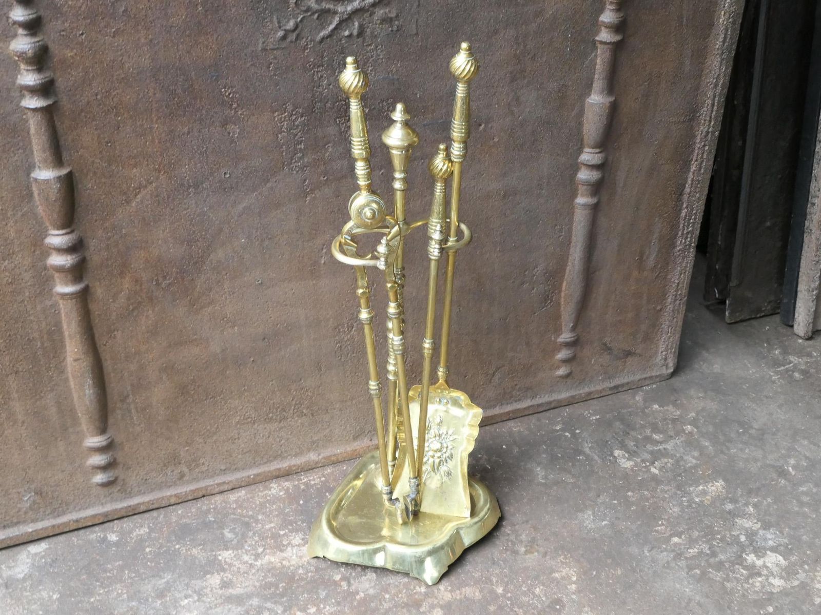 19th 20th Century French Art Nouveau Fireplace Tools Or Fire Tools photo vintage