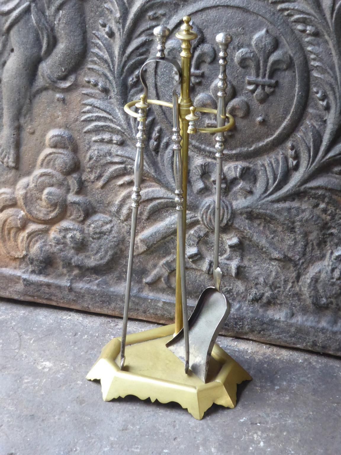 Antique French 'Grandy Fils' Fireplace Tools Or Fire Tools photo Home Fixtures