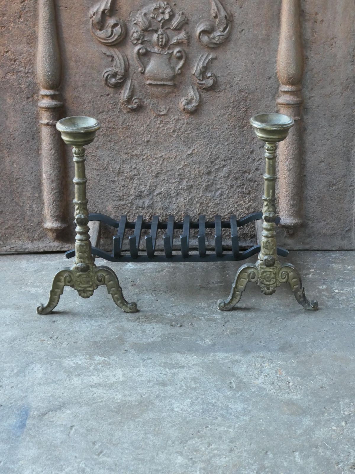 French Napoleon III Style Fire Grate, Fireplace Grate photo Home Fixtures