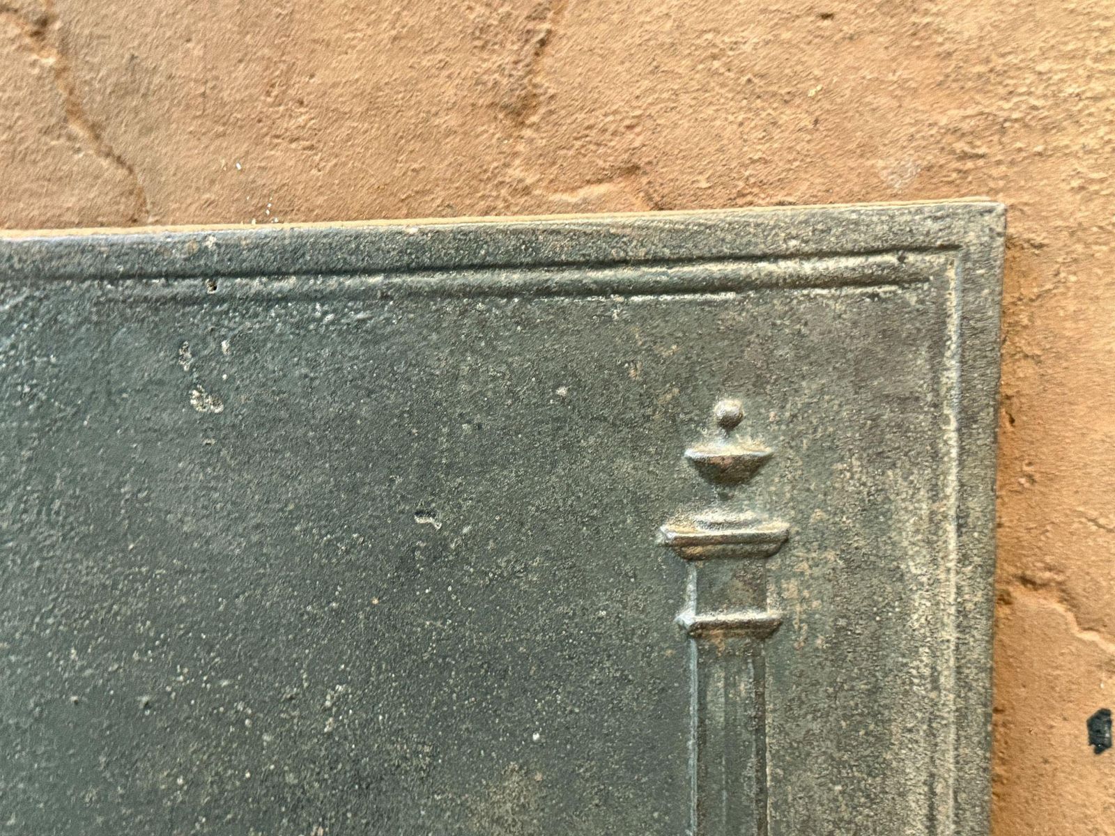 French 'Pillars Of Freedom' Fireback / Backsplash, Early 19th Century photo vinterior