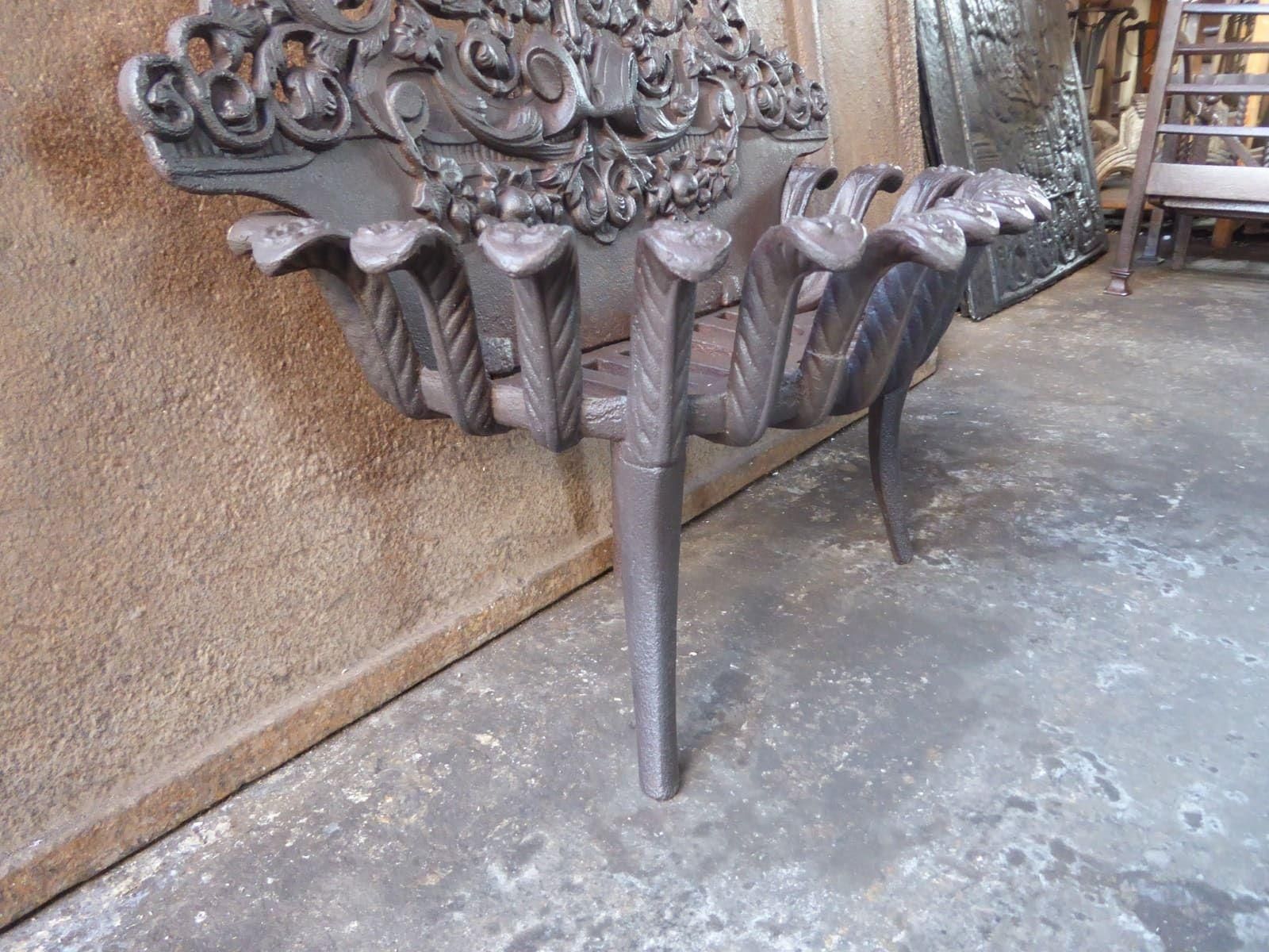 French Napoleon III Fire Grate, Fireplace Grate, 19th Century, Victorian Period photo buy