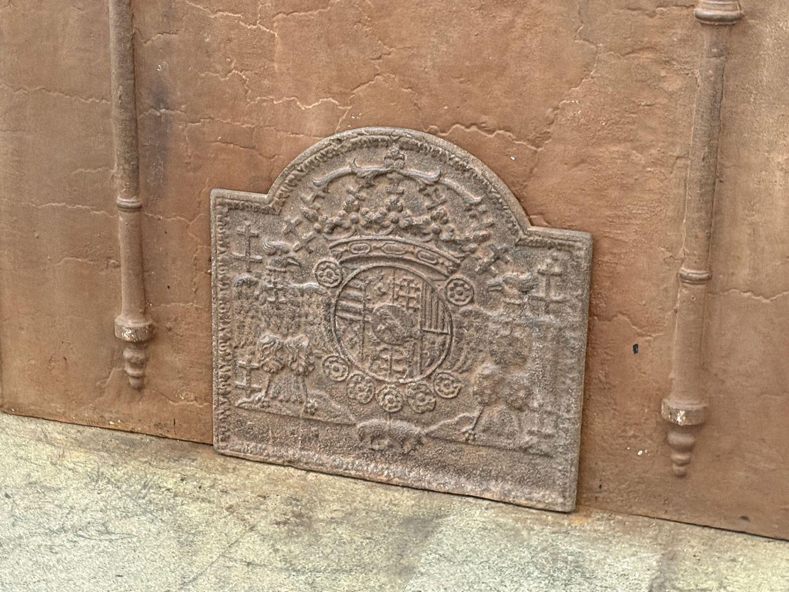Early 18th Century French 'Arms Of Lorraine' Fireback / Backsplash photo for sale