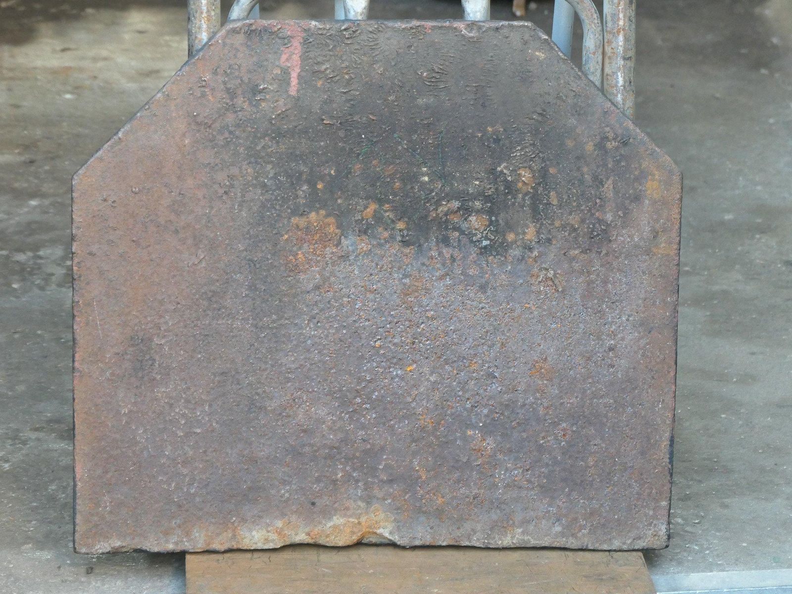 photo for sale Early 18th Century French Louis XIV Fireback / Backsplash With Fleurs De Lys