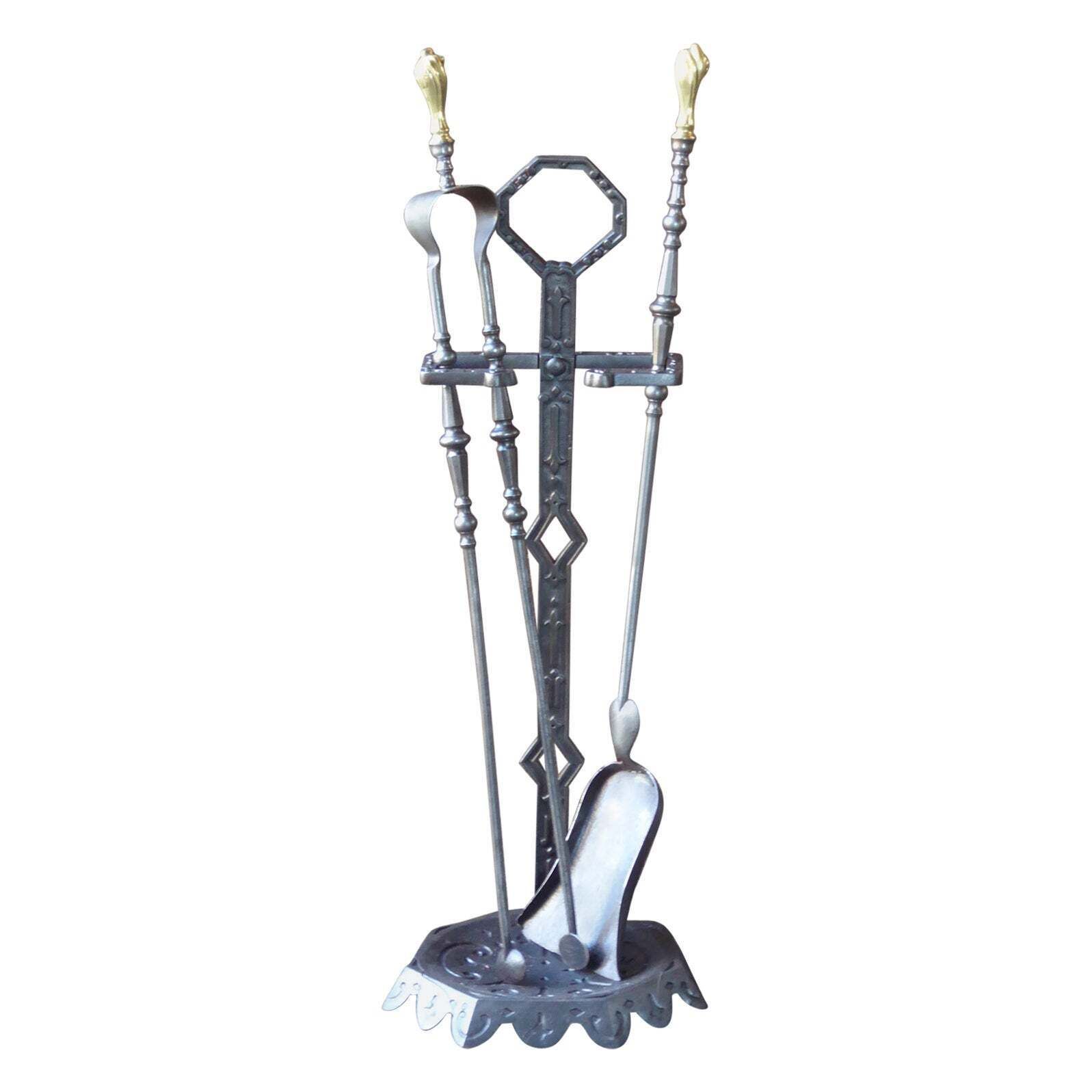 Antique French Fireplace Tools Or Fire Tools, 19th 20th Century