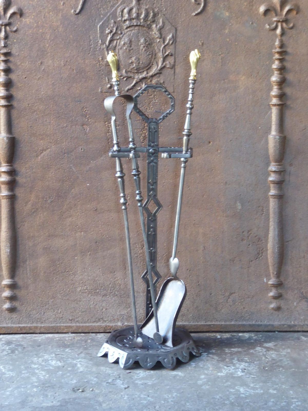 Antique French Fireplace Tools Or Fire Tools, 19th 20th Century photo for sale