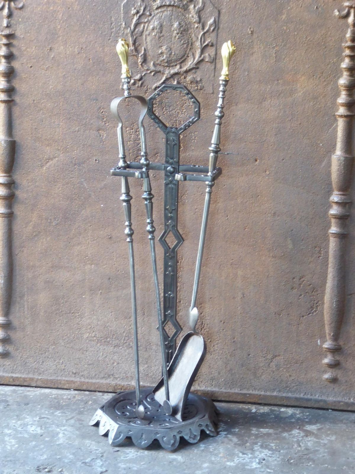 Antique French Fireplace Tools Or Fire Tools, 19th 20th Century photo Home Fixtures