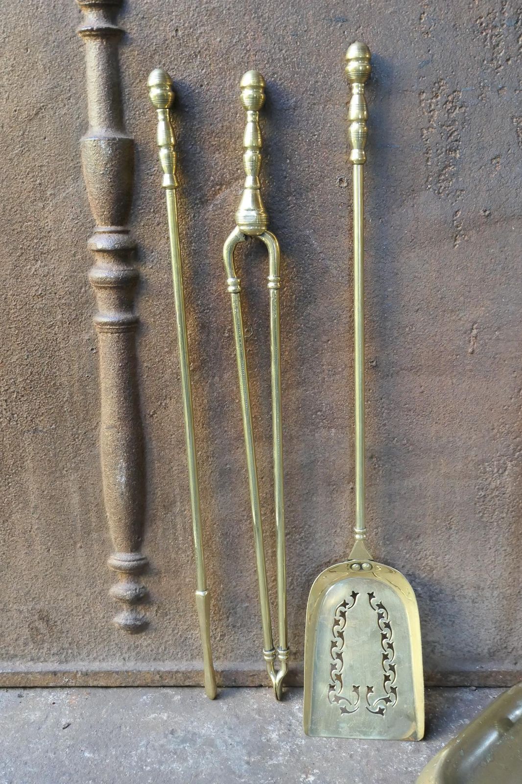 photo buy Antique French Fireplace Tools Or Fire Tools, 19th Century