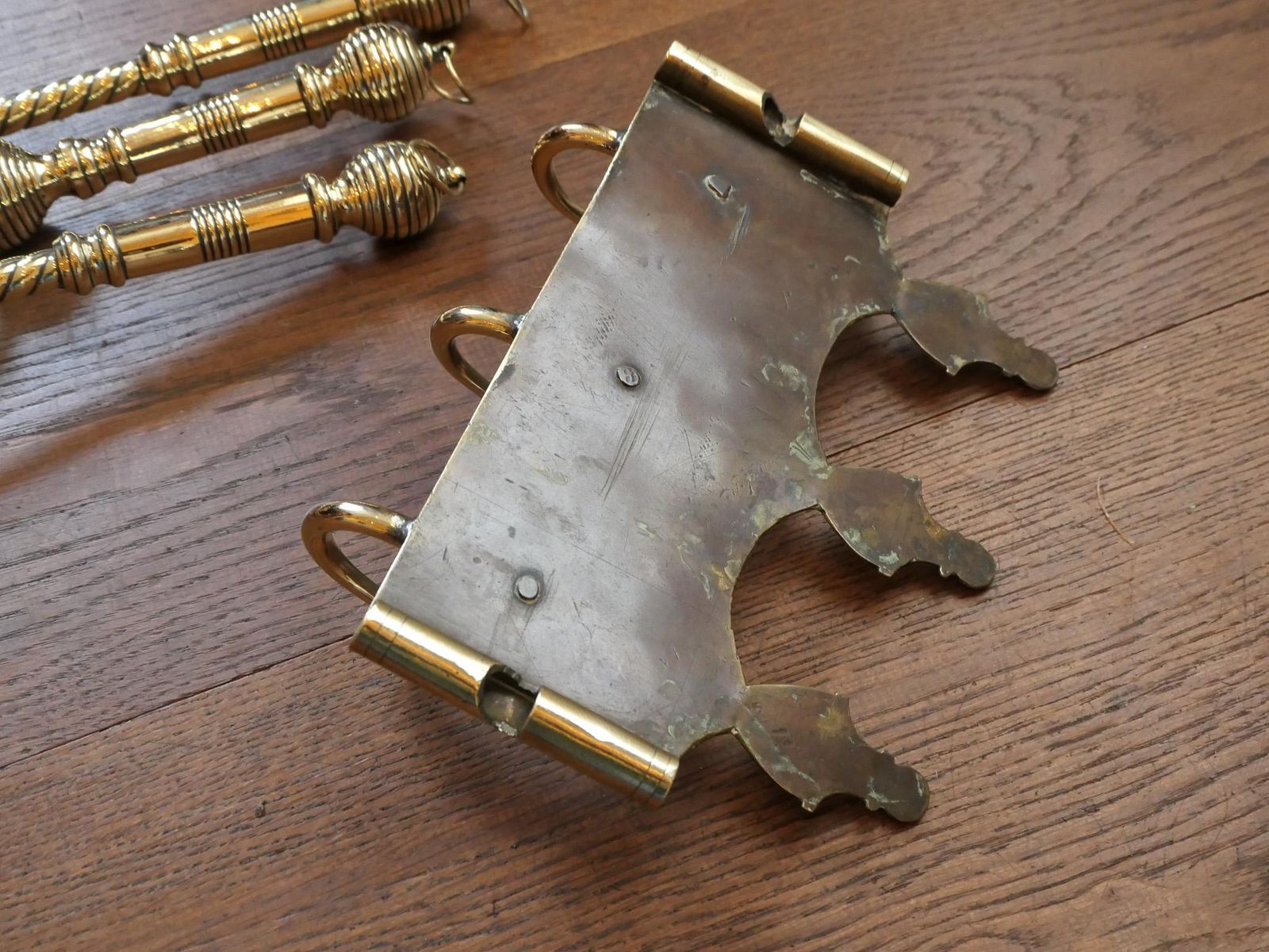 photo buy Antique English Fireplace Tools Or Fire Tools, 19th Century