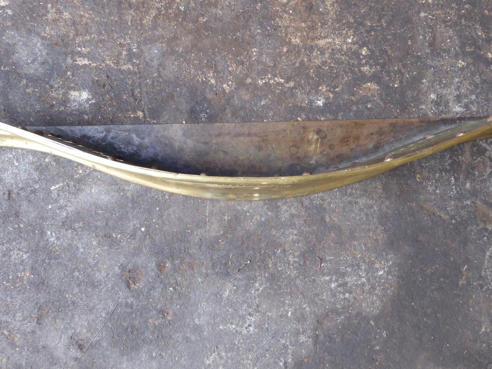photo for sale 19th Century English Victorian Fireplace Fender Or Fire Fender