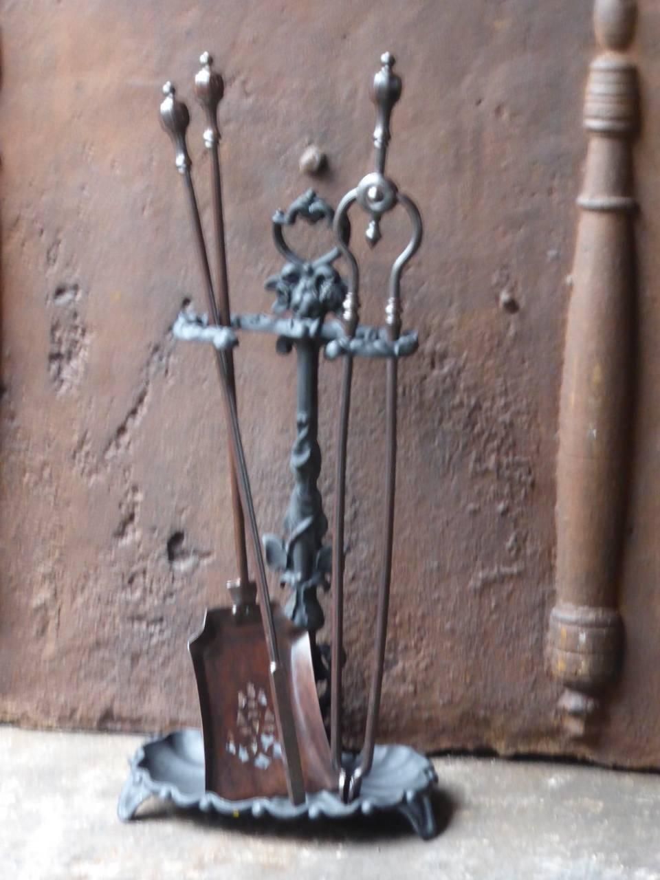 Victorian Fireplace Tool Set Or Fire Tools, 19th Century photo furniture