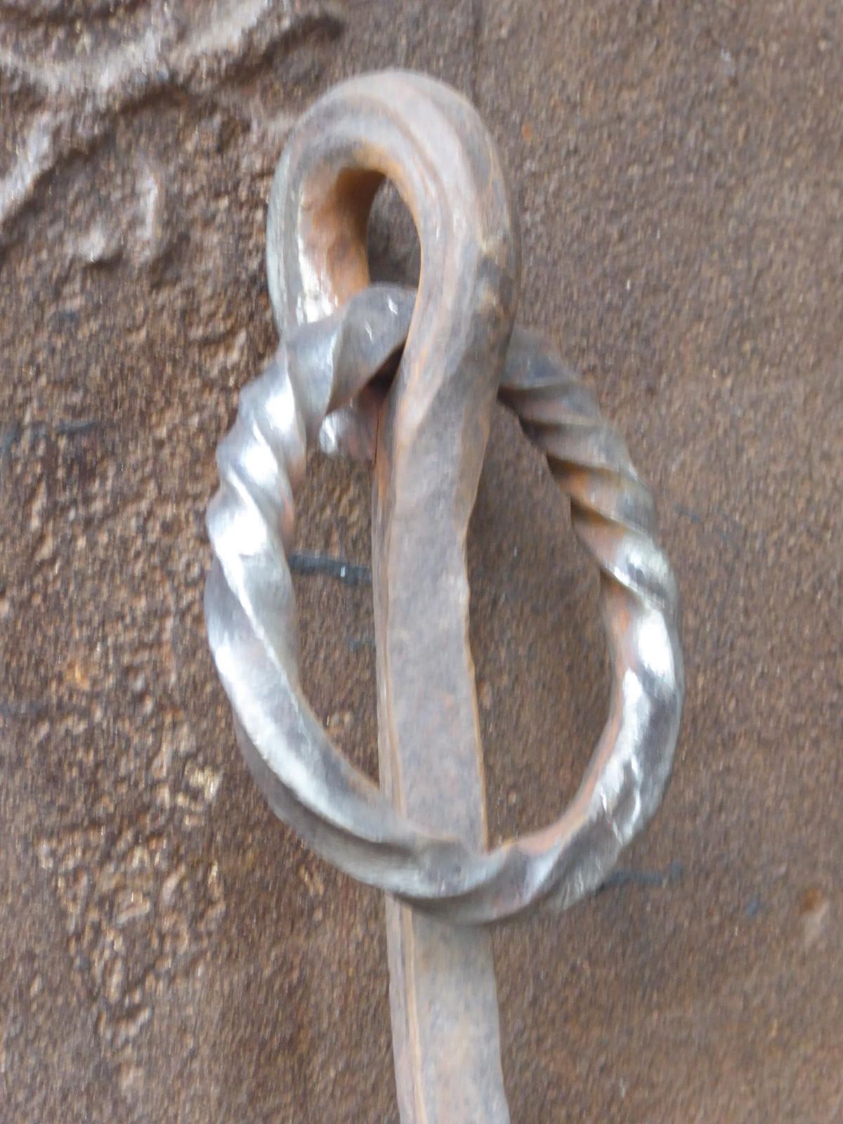 photo furniture Large 17th Century French Fireplace Trammel Or Hanger