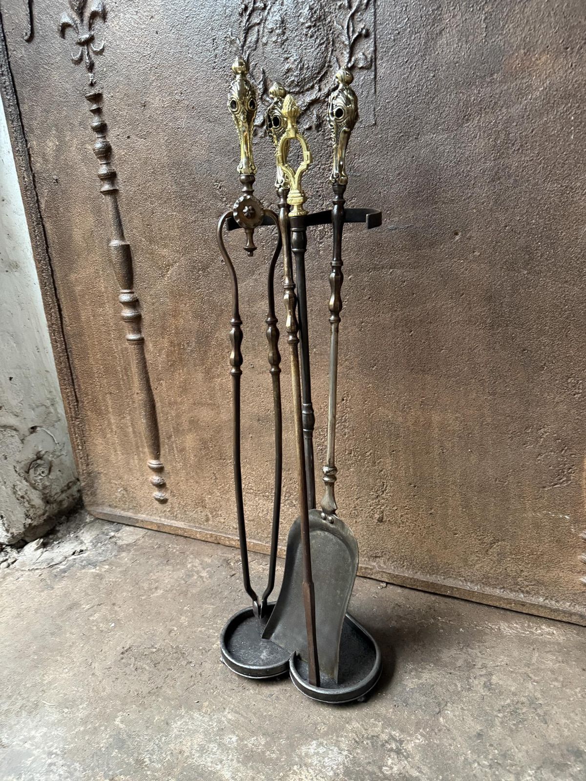 English Victorian Fireplace Tools Or Companion Set, 19th Century photo for sale