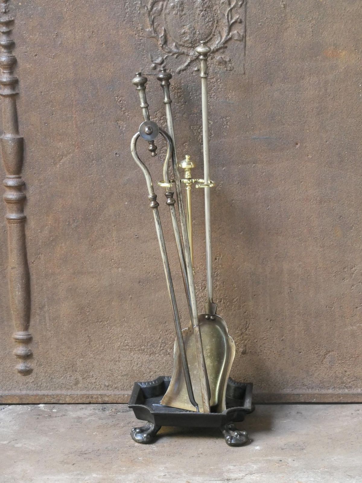 English Victorian Fireplace Tools Or Companion Set, 19th Century photo for sale