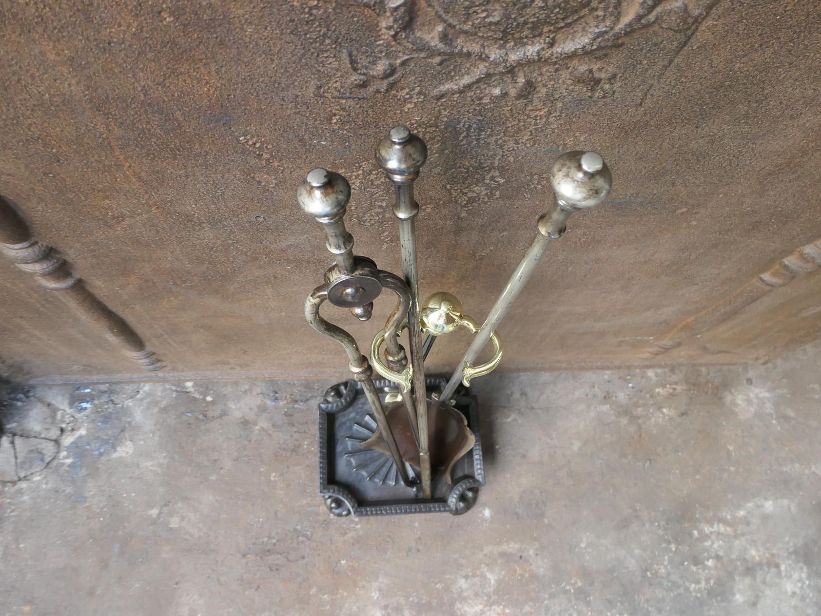 English Victorian Fireplace Tools Or Companion Set, 19th Century photo 661.0