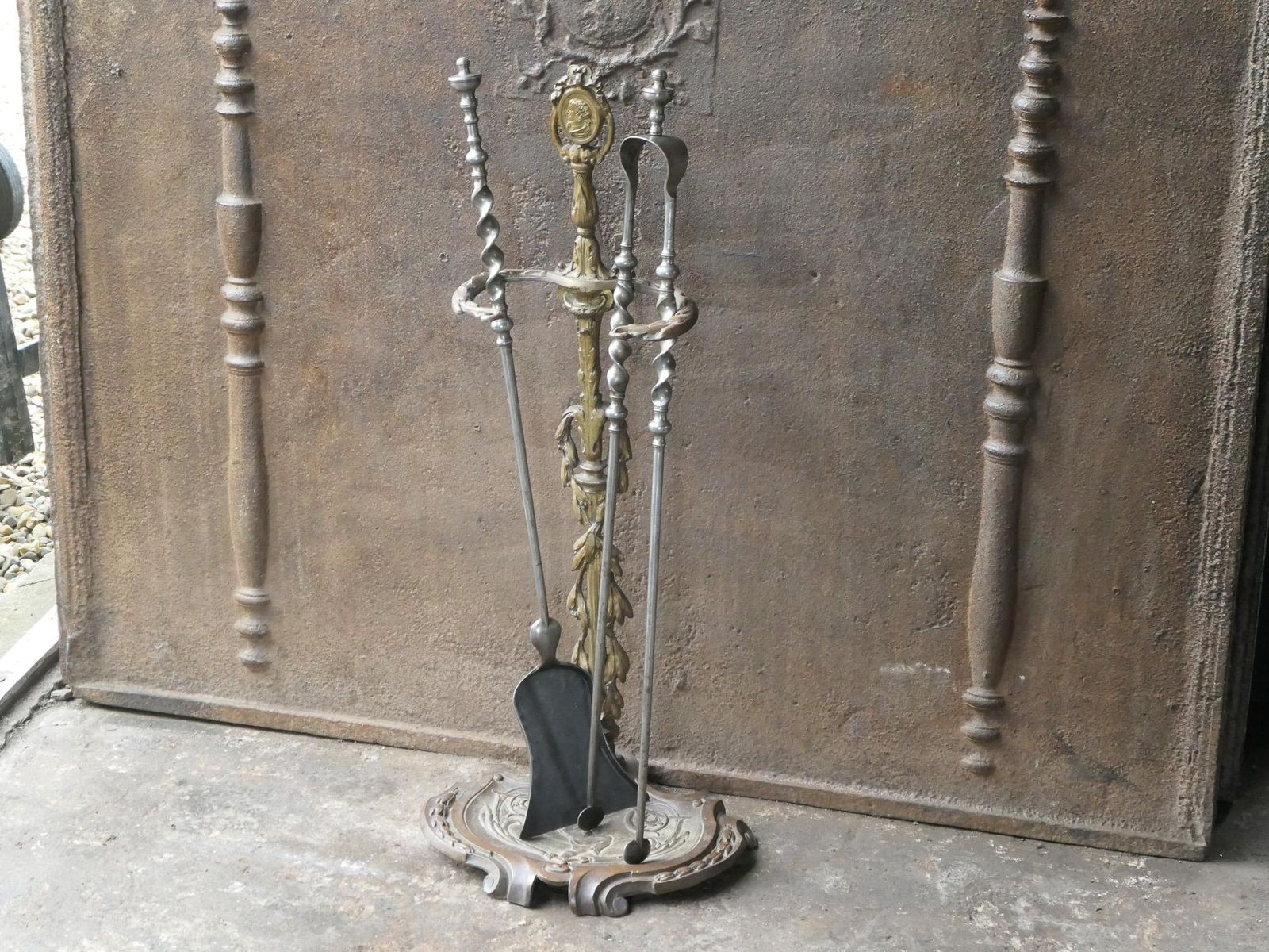 19th Century French Napoleon III Fireplace Toolset photo 636.0