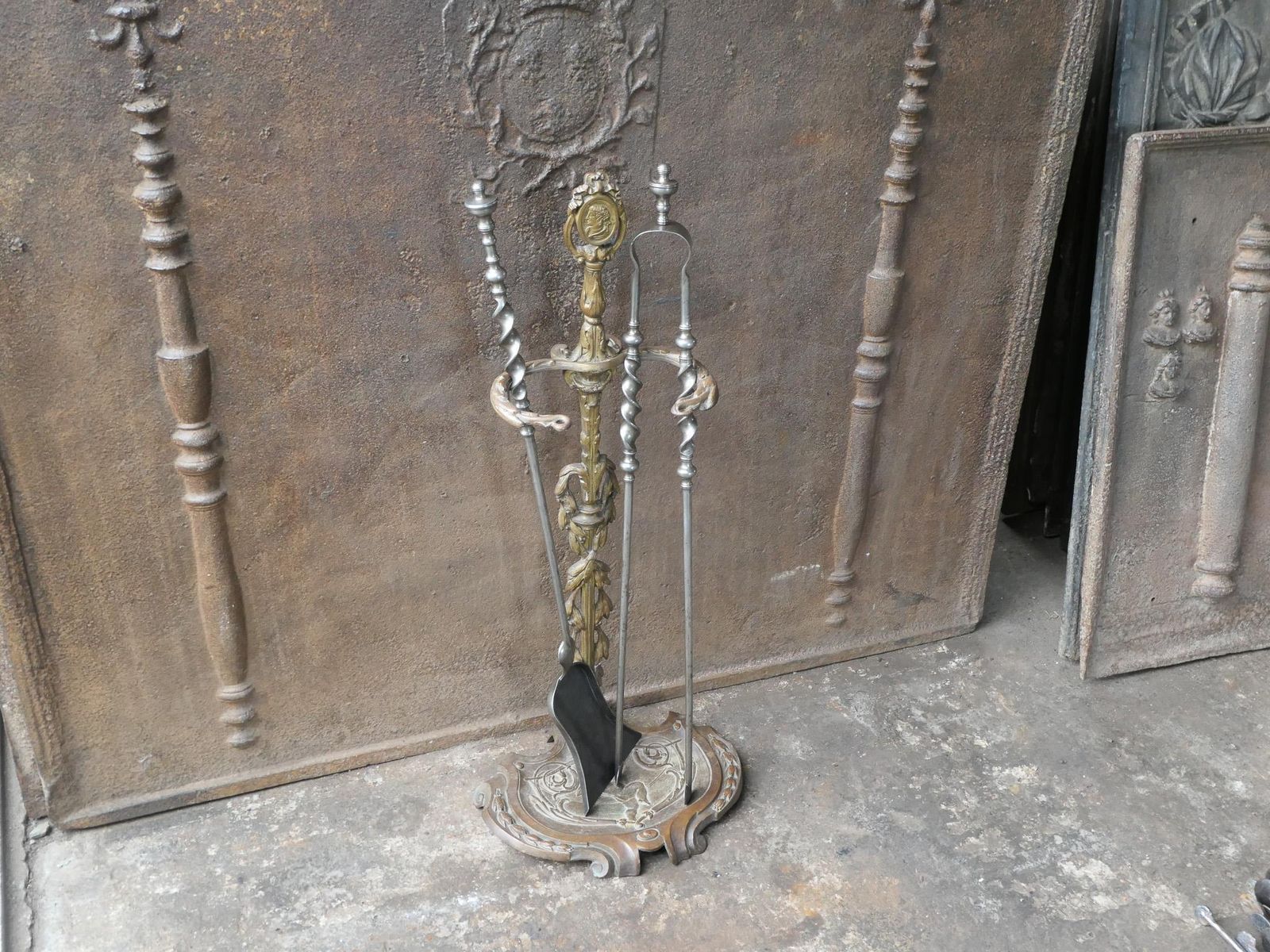 19th Century French Napoleon III Fireplace Toolset photo vinterior