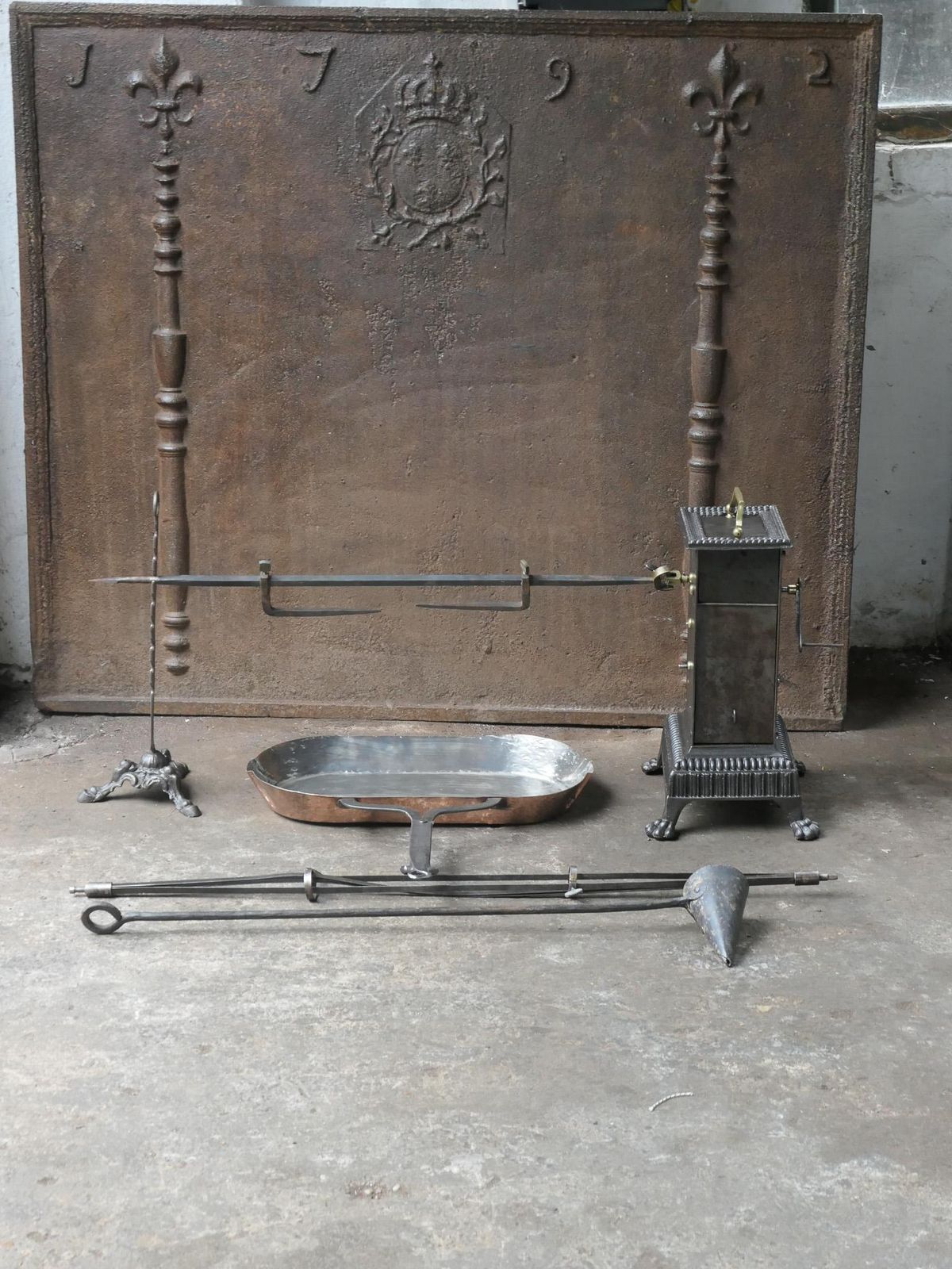 19th Century French Napoleon III Spring Driven Roasting Jack photo furniture