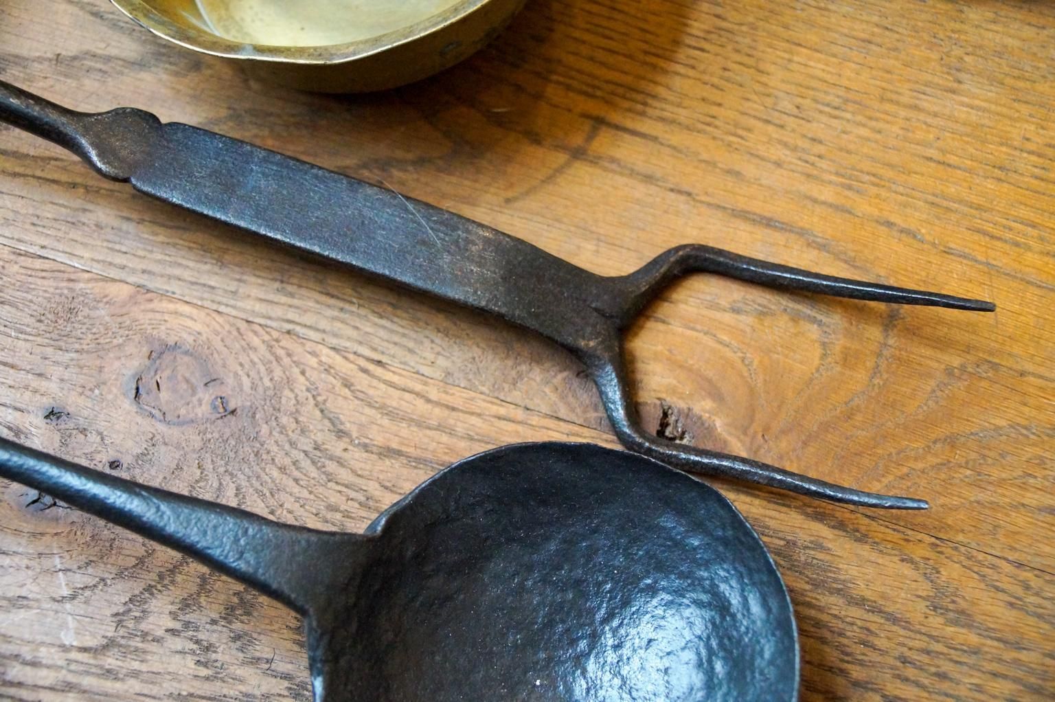 photo for sale Antique Dutch Fireplace Tool Set, Fire Tools, 18th 19th Century