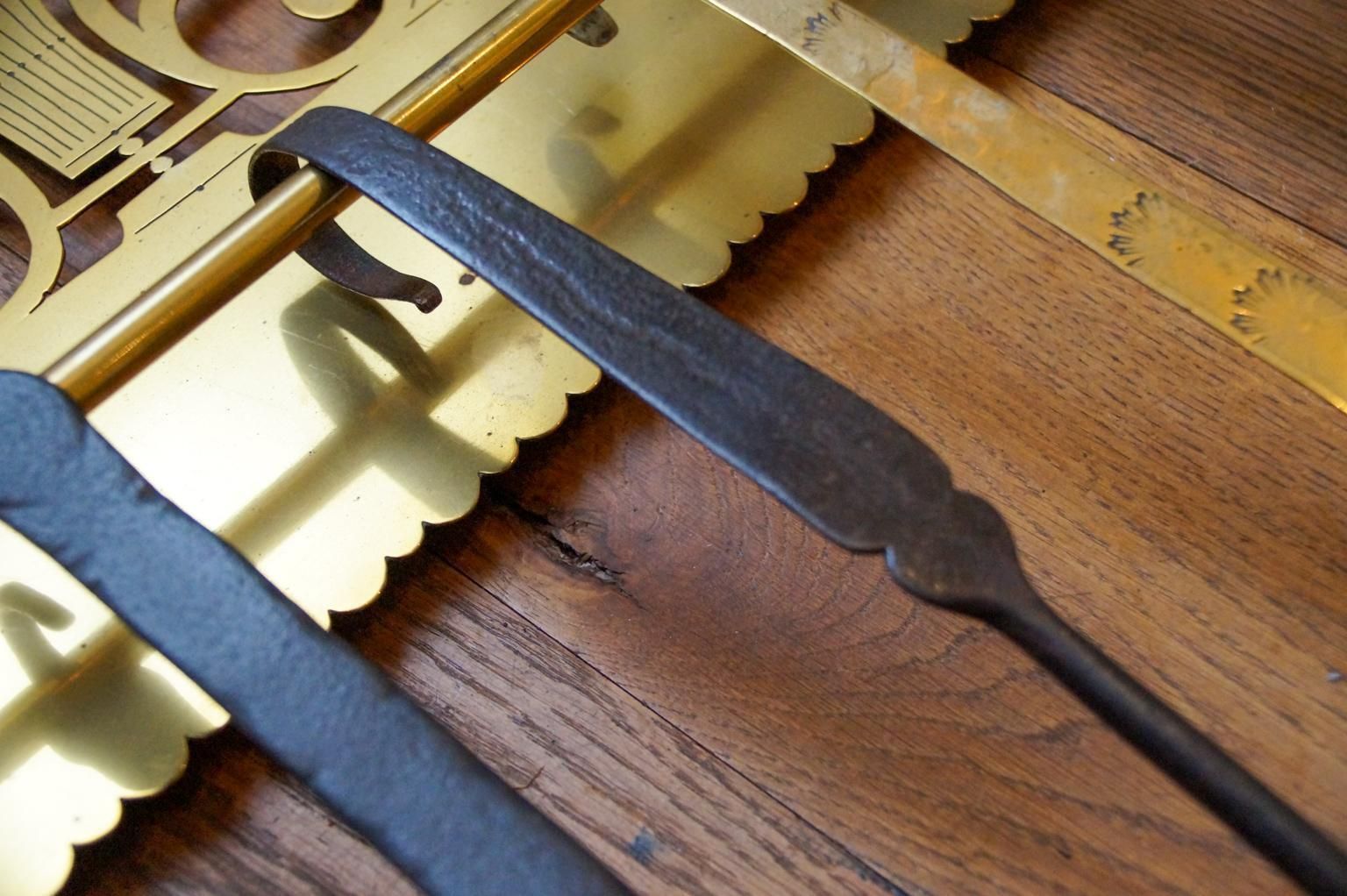 photo buy Antique Dutch Fireplace Tool Set, Fire Tools, 18th 19th Century