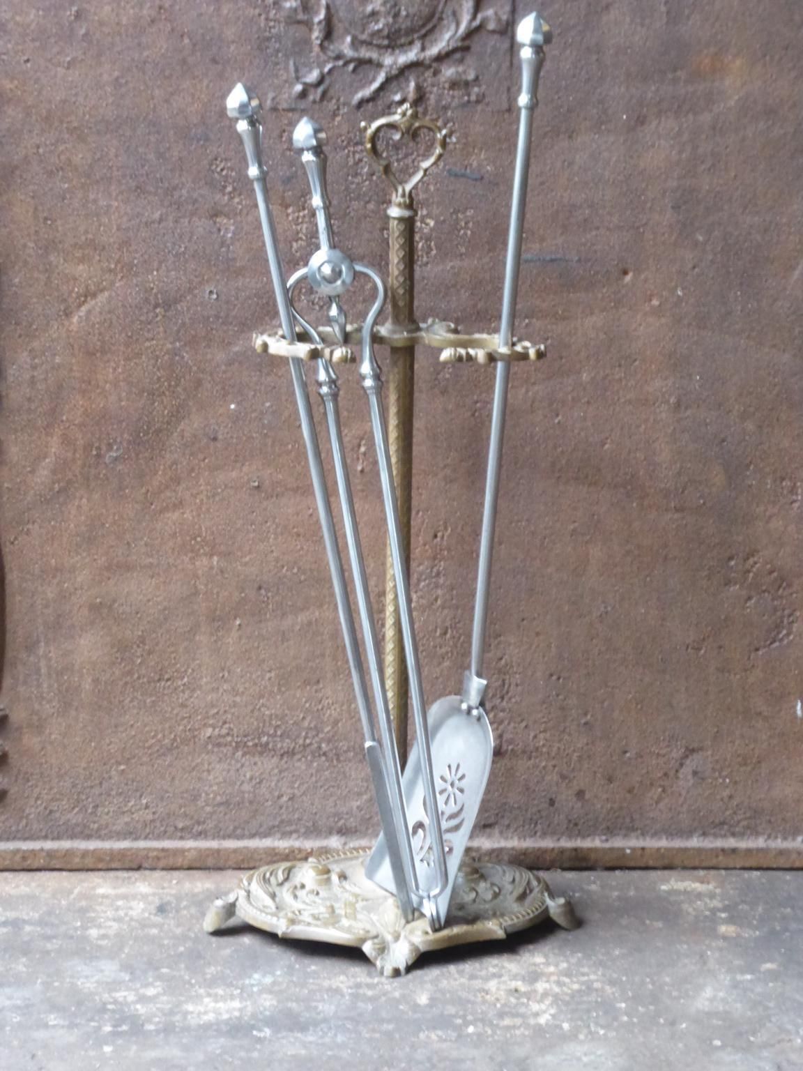 Antique English Victorian Fireplace Tools Or Fire Tools, 19th Century photo furniture