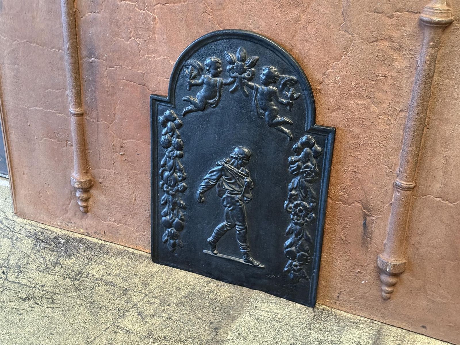 Allegory Of Peace With Sower Fireback / Backsplash, 17 18th Century photo furniture