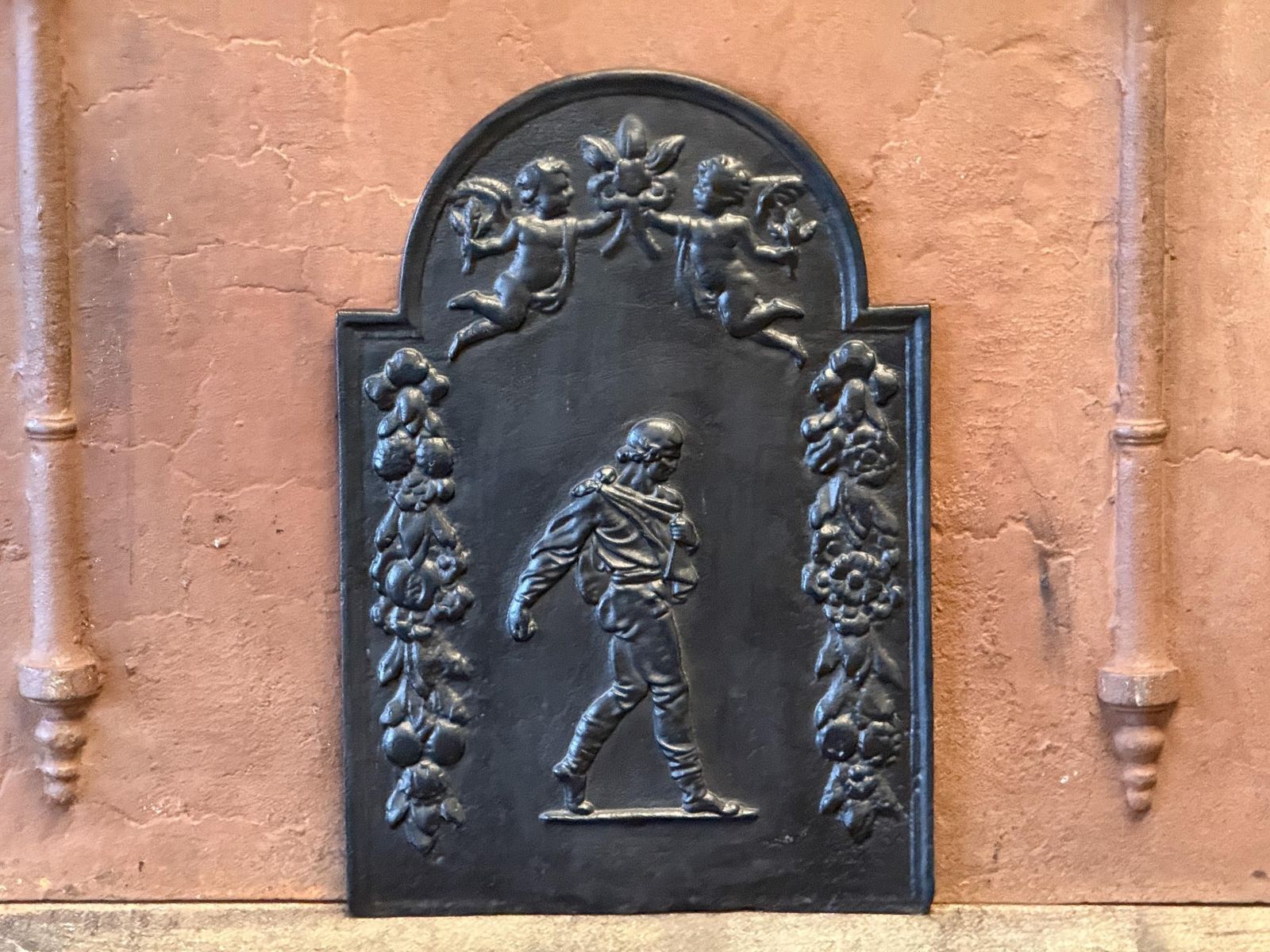 Allegory Of Peace With Sower Fireback / Backsplash, 17 18th Century photo 764.0