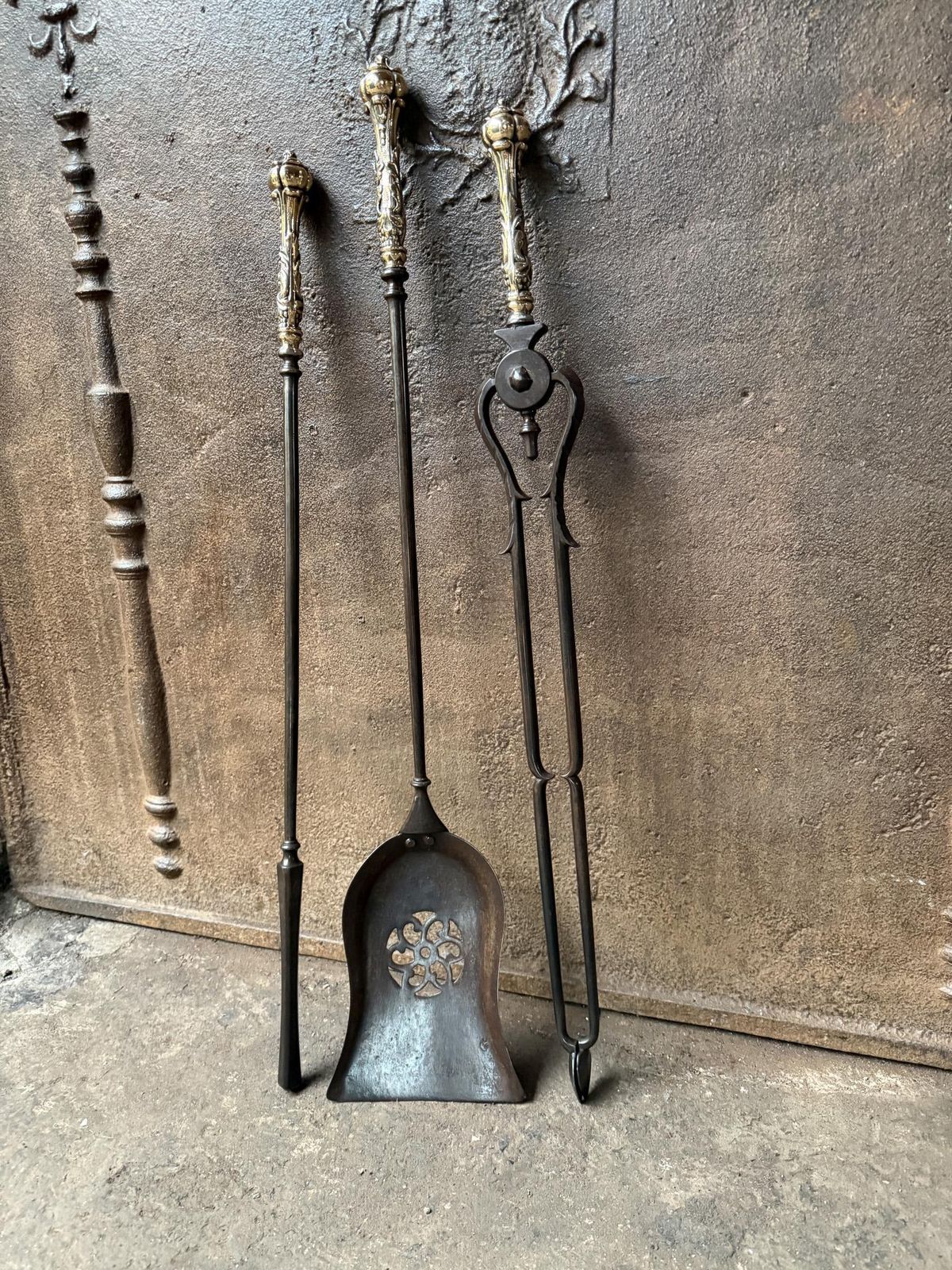 Antique English Georgian Fireplace Tools Or Fire Tools, 18th   19th Century photo Home Fixtures