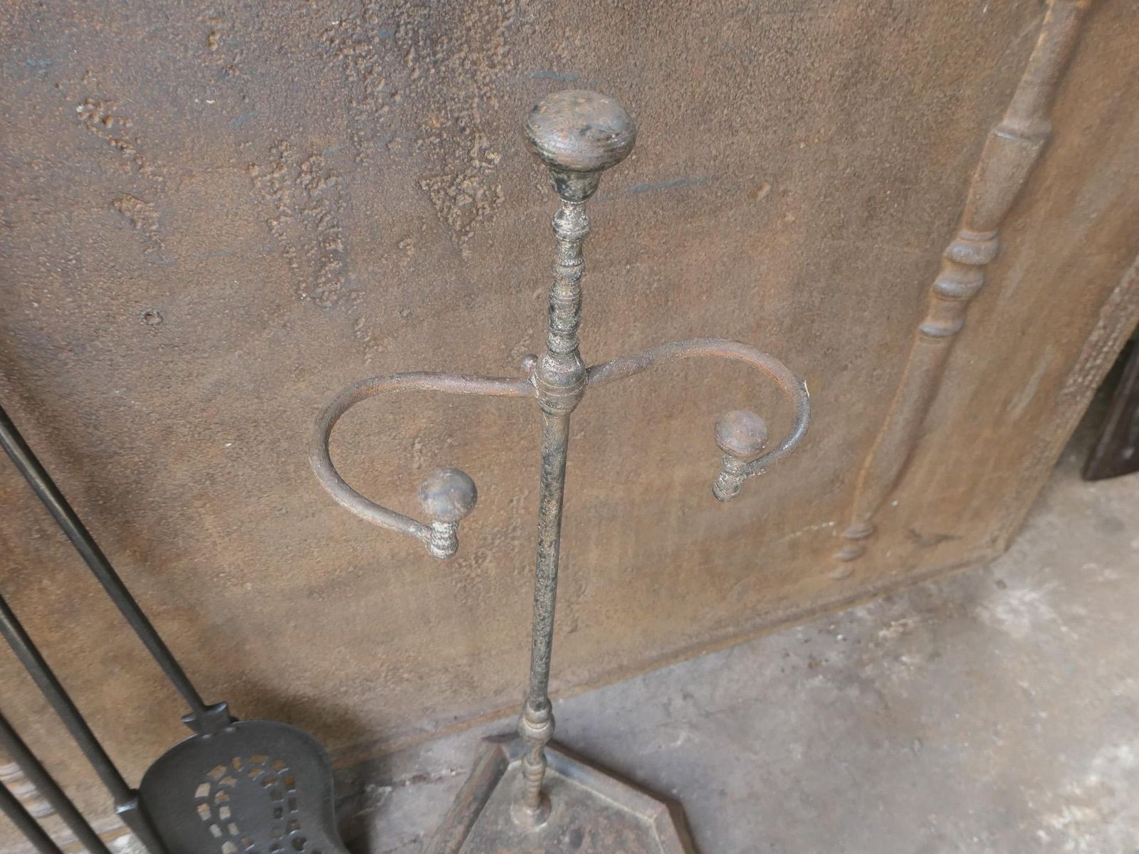 Home Fixtures English Victorian Fireplace Tools Or Companion Set, 19th Century photo