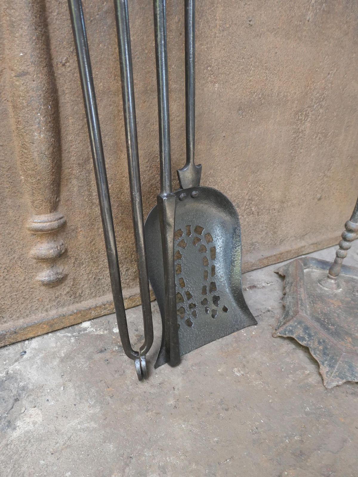 photo buy English Victorian Fireplace Tools Or Companion Set, 19th Century